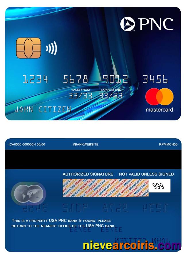 USA PNC bank mastercard